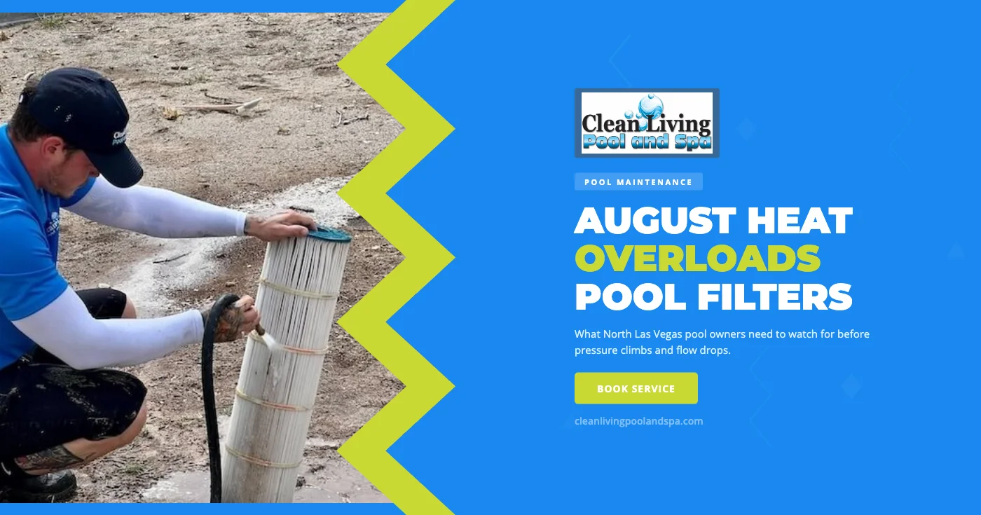 Pool filter cleaning in North Las Vegas, NV — Clean Living Pool and Spa