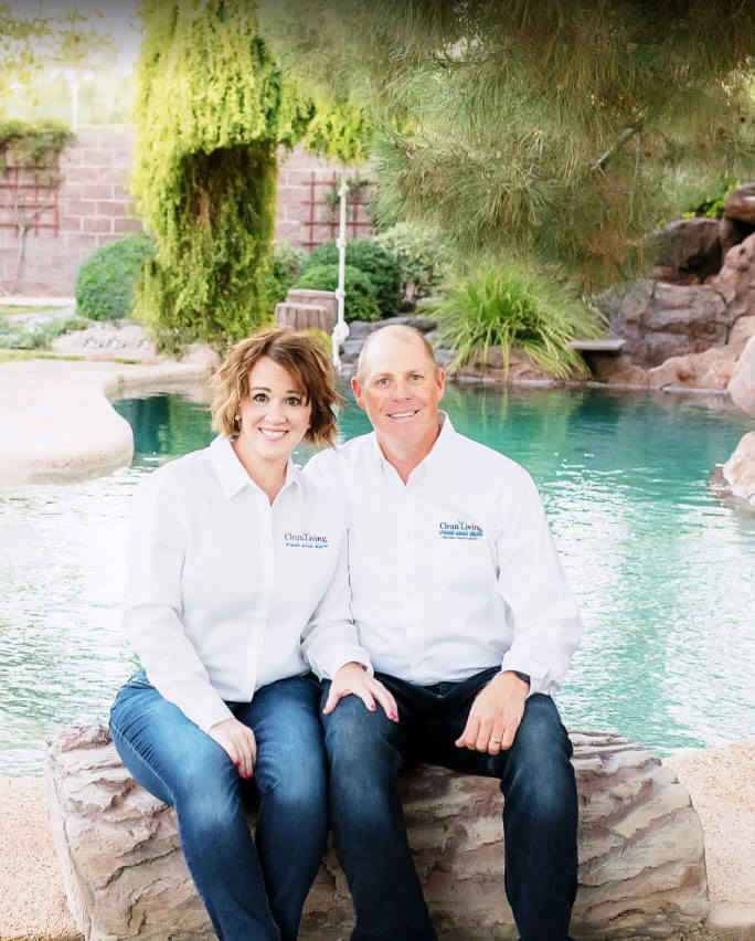Clean Living Pool and Spa cleaning a Las Vegas pool